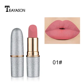 

Fashion Pink 12 Colors Lipgloss Matte Lip Gloss Velvety Lipstick Liquid Matte Waterproof Lip Tint Sexy Red Lip Makeup Cosmetic