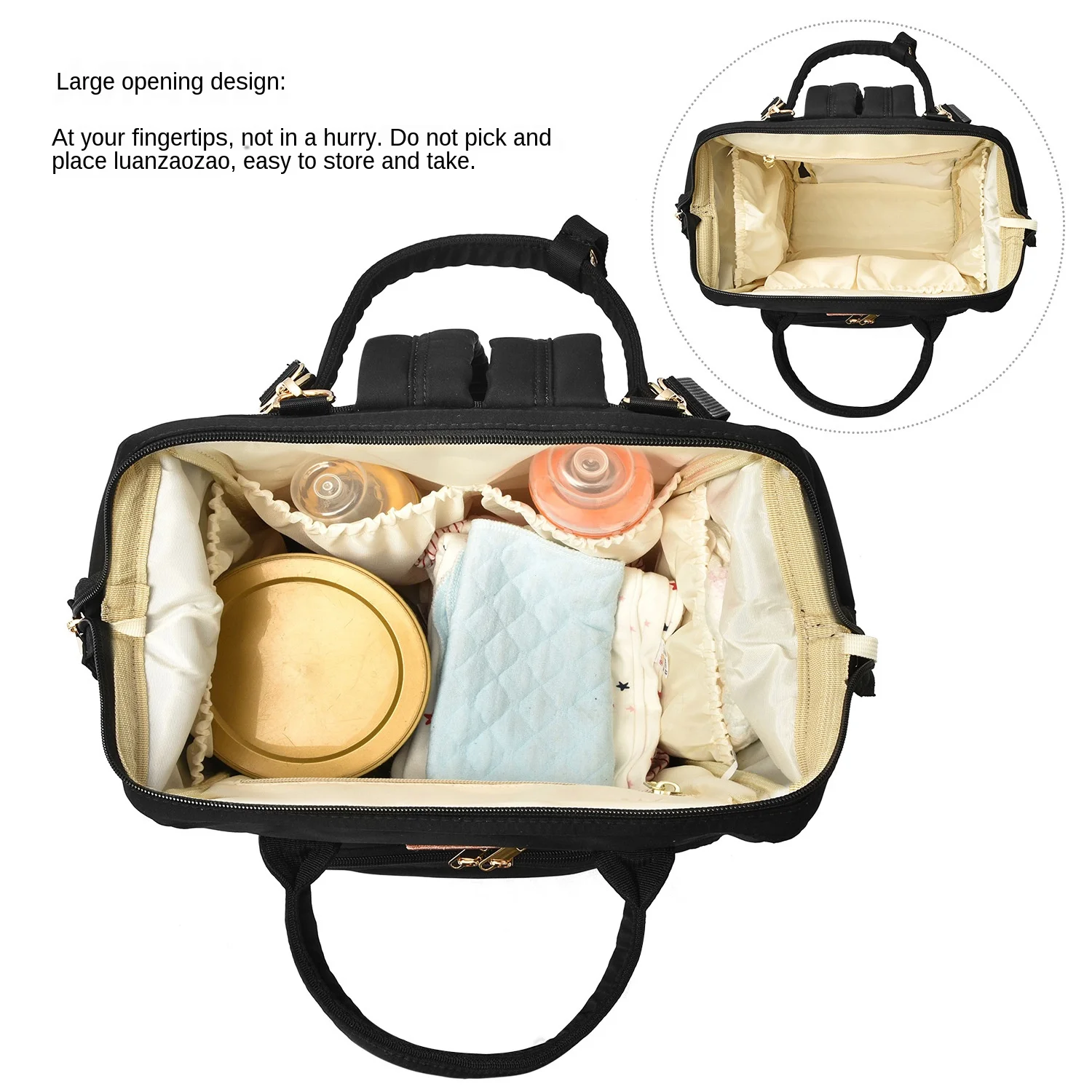Solid Mummy Maternity Nappy Bag Large Capacity Baby Diaper Bag for Stroller Travel Backpack Designer Nursing Bag for Baby Care Solid Mummy Maternity Nappy Bag Large Capacity Baby Diaper Bag for Stroller Travel Backpack Designer Nursing Bag for Baby Care