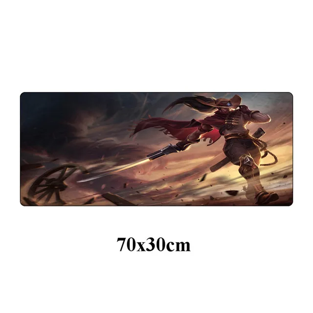 Зеленый Большой игровой коврик для мыши Yasuo 70x30 см, геймер для League of Legends, коврик для ноутбука с клавиатурой, коврик для компьютера, коврик мыши с фиксируемым краем - Цвет: Зеленый