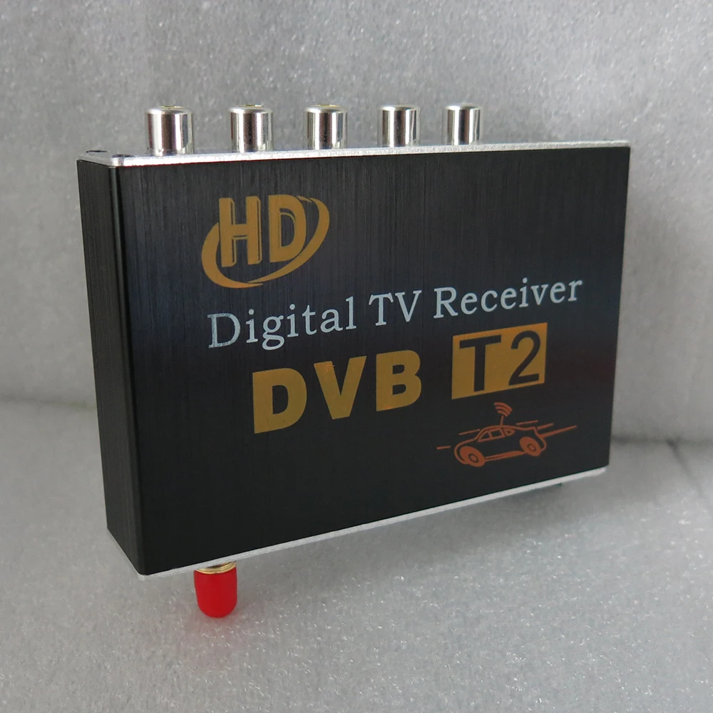 Автомобильный HD DVB-T2 цифровой ТВ приёмник коробка 60-100 км/ч для России, Таиланда, Сингапура, Индонезии, Колумбии