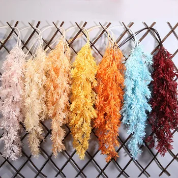 

Flone 106cm Wall Hanging Rattan Aritificial Flowers Wisteria Home Decor Fake Fog Floral Vine For Wedding Marriage Decoration