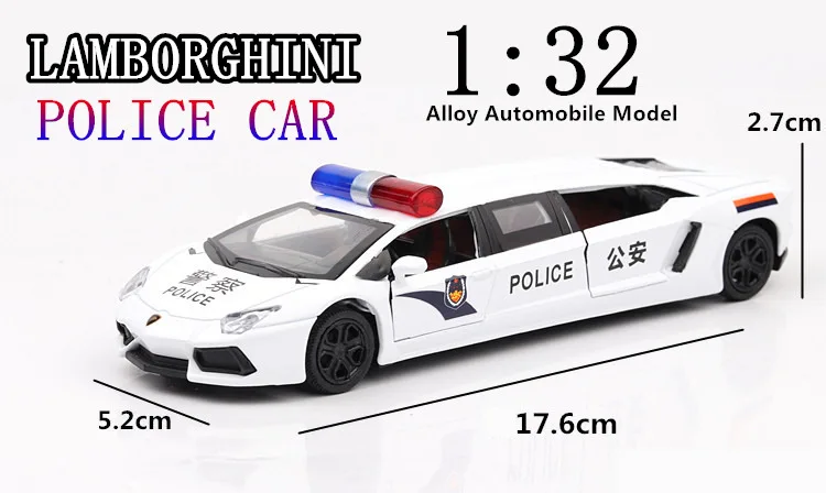 1:36 длинный Lamborghini специальный автомобиль ребенок оттягивающий автомобиль литая модель машины образец прикладного искусства украшения Коллекция игрушек инструменты