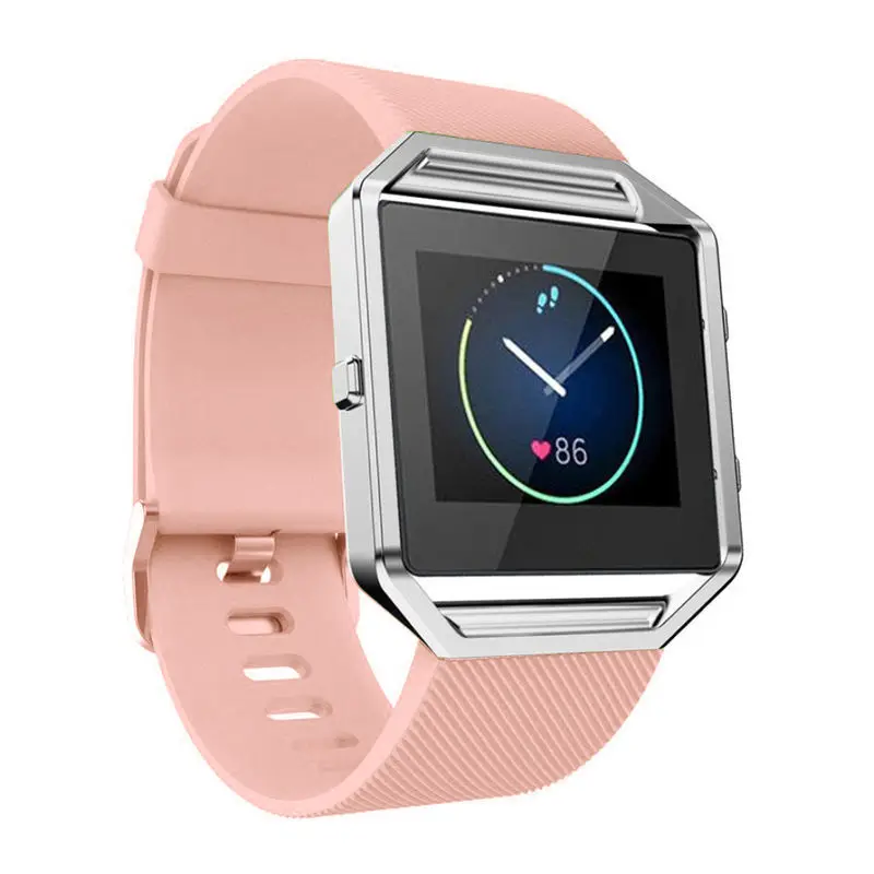 ALPQ S/L Мягкий Силиконовый ремешок для часов 23 мм ширина для Fitbit Blaze Watch Спортивный Браслет для Fitbit Blaze Band