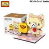 LOZ 9436 no box Детские игрушки для купания, животные океана, Игрушки для ванны, 4 шт., классические детские игрушки для океана, морская звезда, осьминог, краб, гиппокамп, 6 м - Цвет: LOZ 9436 no box
