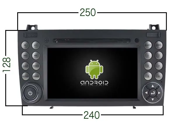 DE В наличии! Автомобильный DVD плеер WITSON PX5 Android 10 IPS для Benz R171 W171 SLK SLK200 Автомобильная
