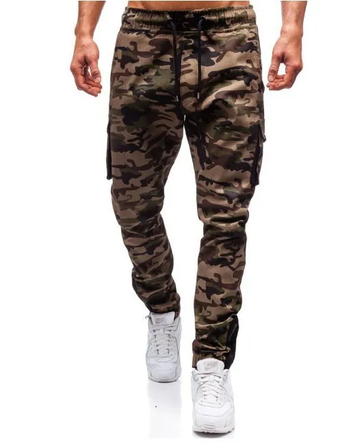 

Men's new casual camouflage woven fitness pants multi-pocket overalls sweatpants drawstring sweatpants men's pants M-XXXL