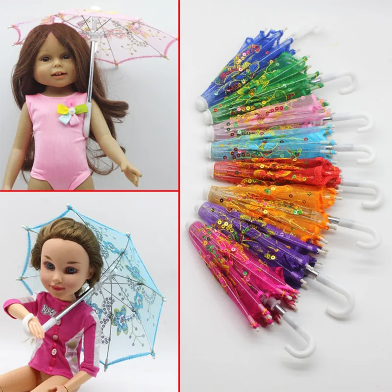 1pcs Umbrella Doll Accessories Plastic Classic Lace Umbrella for 18