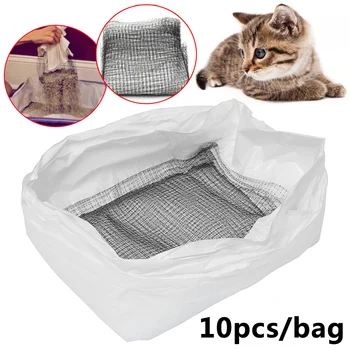 

10pcs Cat DisposableToilet Litter Tray Box Liners Pet poop Bags 7x26cm COD