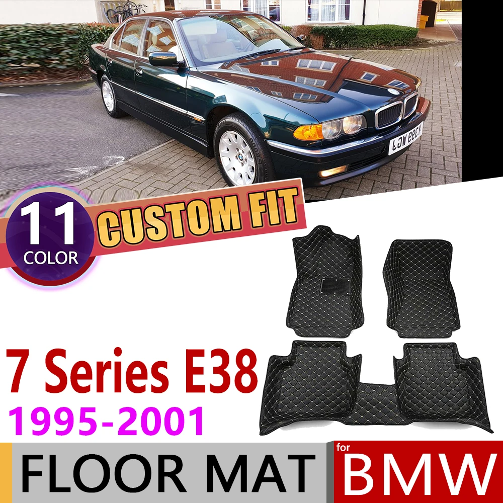 Custom Leather Car Floor Mats For Bmw 7 Series E38 Lwb Sedan