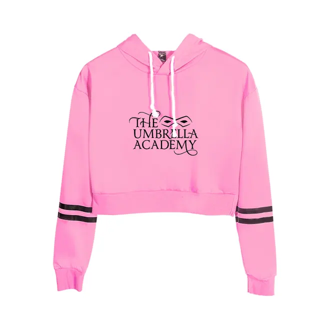 hot pink crop hoodie