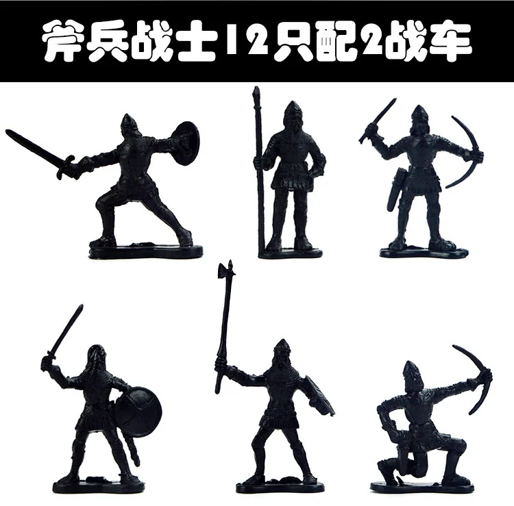

Classical Soldier Toy Catapults Archers Siege Crossbow Shooting Axeman Warrior 12 Only with 2 Tank