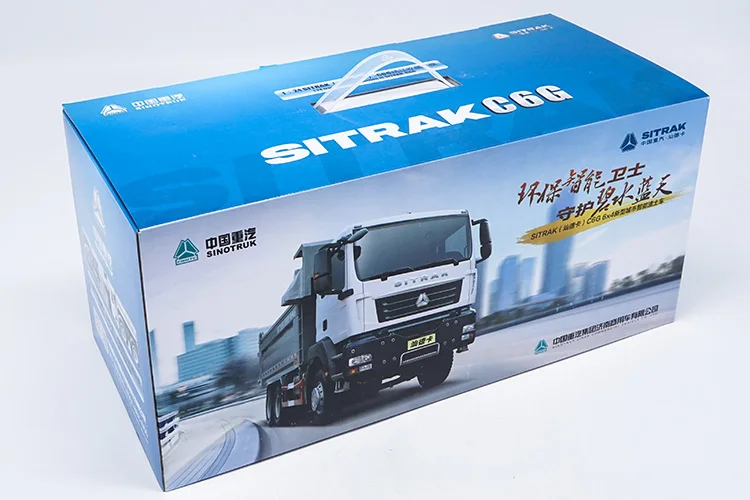 Завод 1:24 сверхмощный Грузовик SinoTruk Sitrak C6G самосвал строительная техника литая игрушка Коллекционная модель