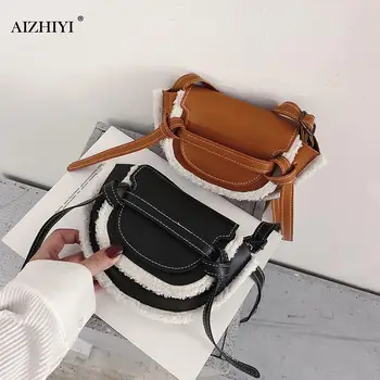 

Casual Flap Shoulder Clutch for Women Autumn Plush PU Messenger Bag Small Totes Fashion Exquisite Shopping Bag