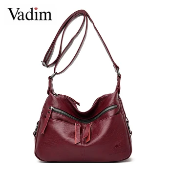 

Vadim Fashion Hobos Bag Women Leather Shoulder Bags Large Designer Ladies Crossbody Bag Female Flap High Quality Sac a Main