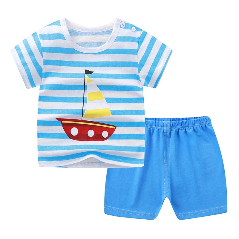 Baby Clothing Set expensive 2pcs/sets New Arrival Baby Girls Boys Casual Clothing Sets Outfits Cotton Summer Kids Short Sleeve Tops T-shirts+shorts Suits baby clothes in sets	