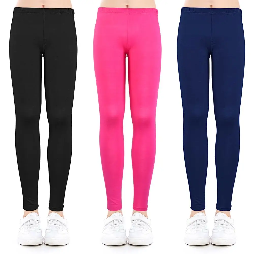 Girls Leggings Pencil-Pants Kids Clothes Modal Skinny Ankle-Length 2-13-Years for Candy-Colors