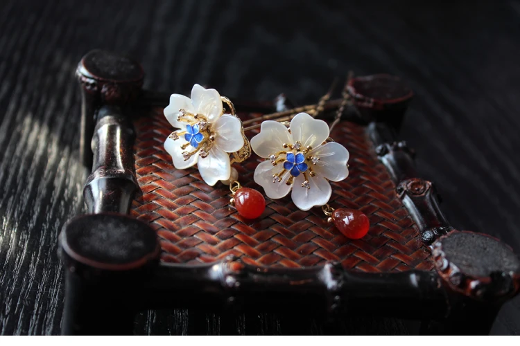 Винтаж ручной работы волос булочка кимоно косплей hanfu маленькая оболочка цветок заколка для волос аксессуары для волос Головные уборы do-up Инструменты