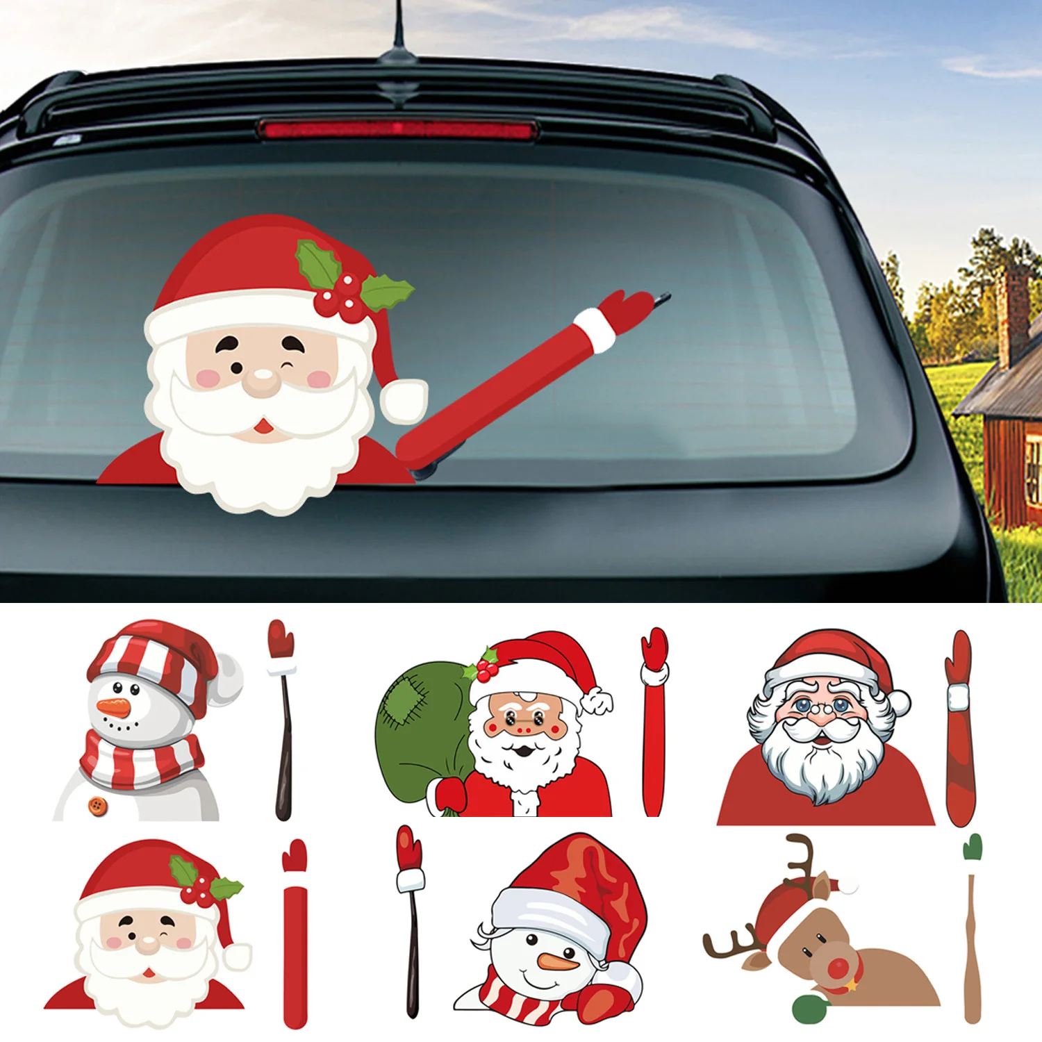 (🎄Early Christmas Sale🎄- Save 50% Off) Christmas Wiper Sticker