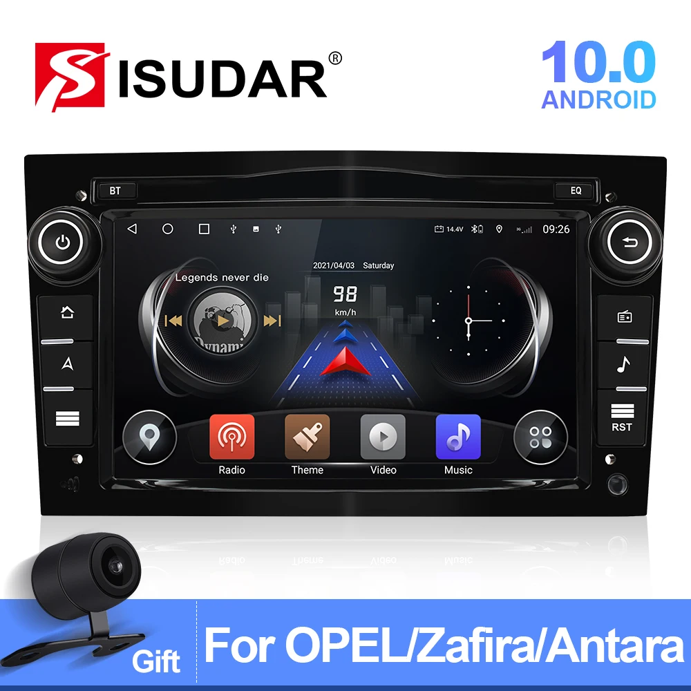 Isudar Android 10 Car Stereo Per Opel Astra H G J Antara Vectra C D Vivaro Corsa C D Zafira B Meriva Vede Gps Player Radio Dsp