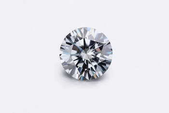 

Starsgem 7.5mm 1.5ct GH Gray Color Round Brilliant Loose Stone VVS Test Passed Possitive Moissanite for Pretty Jewelry making