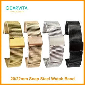 

20mm 22mm Watch Band Steel Watch Strap Metal Watchbands Watch Accessories High Quality For DT95 L16 Smart Watch Men Women