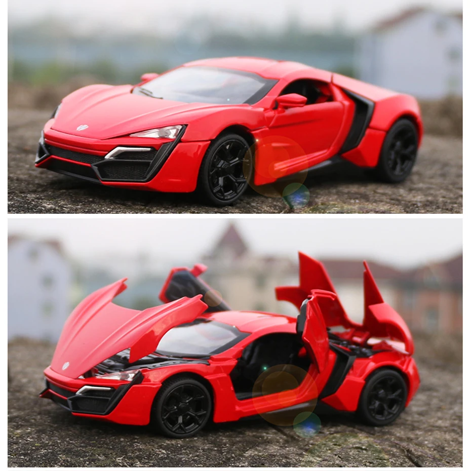 MEOA 1:32 Lykan Hypersport автомобиль из сплава с игрушечные фары/звук откатная функция быстрого и яростного Diecasts и игрушечных транспортных средств