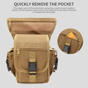 

Travel 900D Oxford Waterproof Cloth Waist Pouch Sports Bag About 10L Convenient Pocket Leg Bag Fashion Outdoor Military