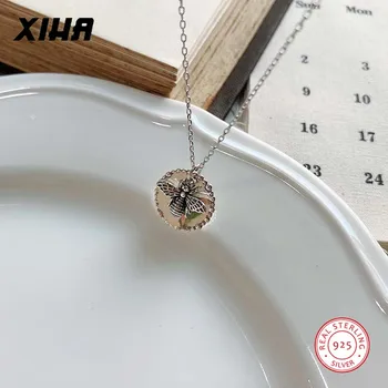 

Real 925 Sterling Silver Necklaces Pendants for Women Honey Bee Thai Silver Womens Necklaces Jewellery Dropshipping Supplier