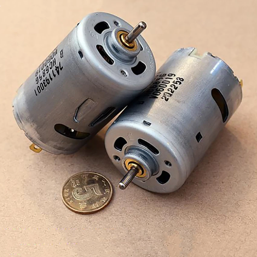 DC12-24V 14800-30000 об/мин высокоскоростной мощный электрический инструмент 545 двигатель постоянного тока с драгоценной металлической щеткой, для пылесоса