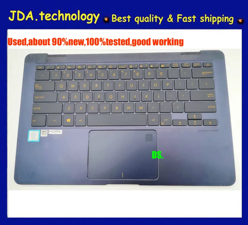 Wellendorff 95% чехол для ноутбука ASUS UX490UA UX490 Упор для рук США клавиатура верхняя крышка с сенсорной панелью, с подсветкой