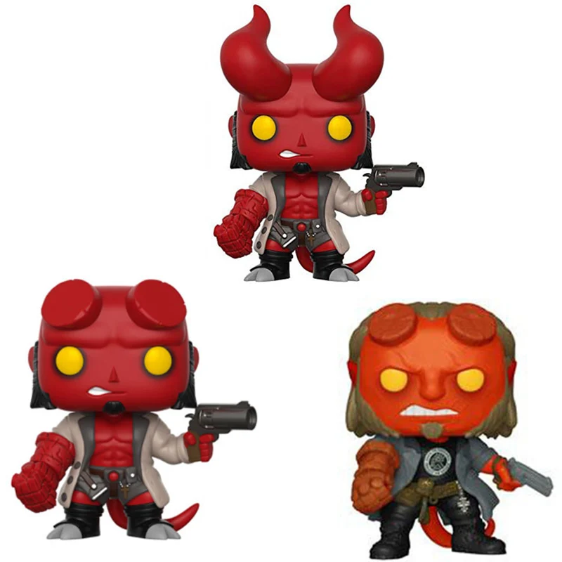 

FUNKO POP figura HELLBOY Marvel anime figures Limited pvc action figure Anung Un Rama model figurine kids gifts with box 10CM