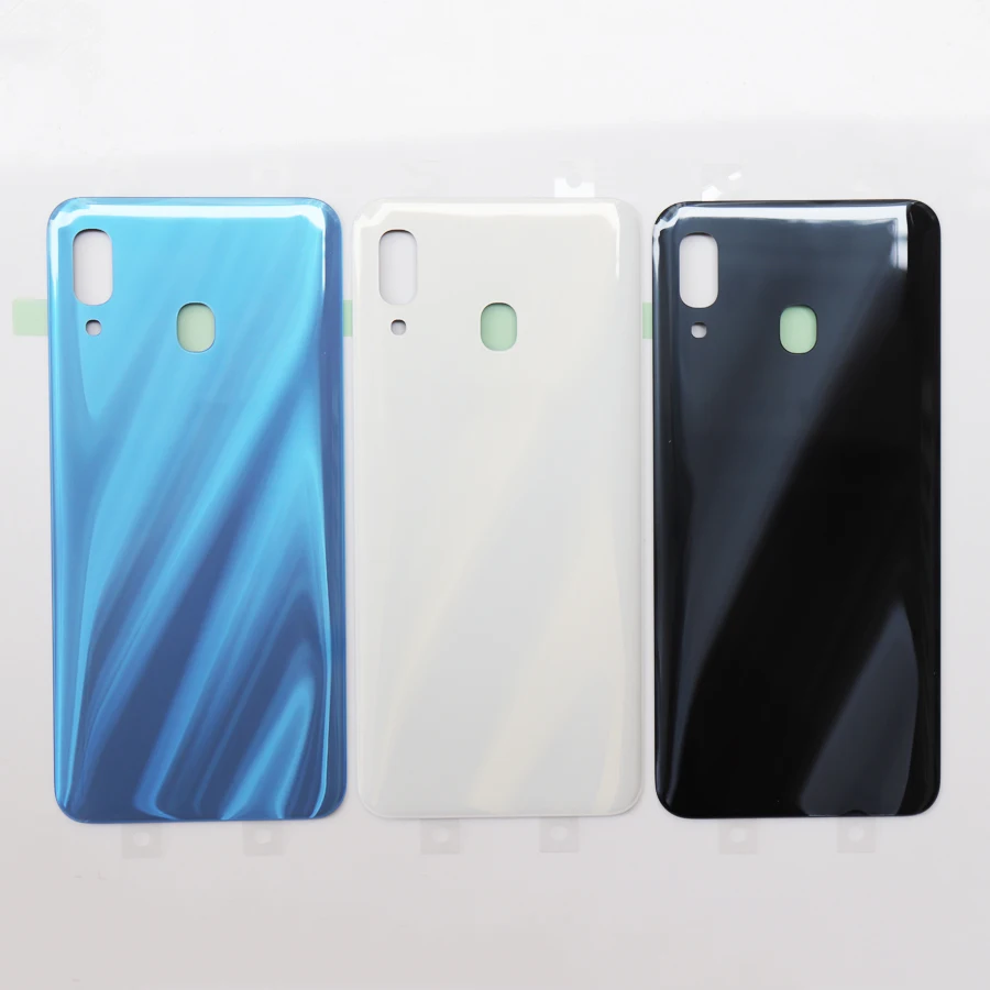10 шт.,, новинка, A30, стеклянная крышка для батареи, для samsung Galaxy A30, A305, задняя крышка, задний корпус, чехол с клеем
