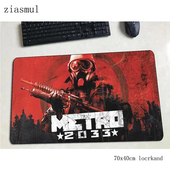 

metro 2033 mouse pad High-end Computer mat 70x40cm gaming mousepad large locked edge padmouse keyboard games pc gamer desk