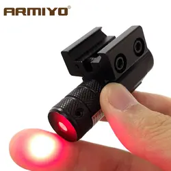 Тактический armiyo 635-655nm пистолет Красный точечный Лазер 50-100 м Диапазон точка зрения Регулируемая 11 мм и 20 мм рельсовая съемка аксессуары