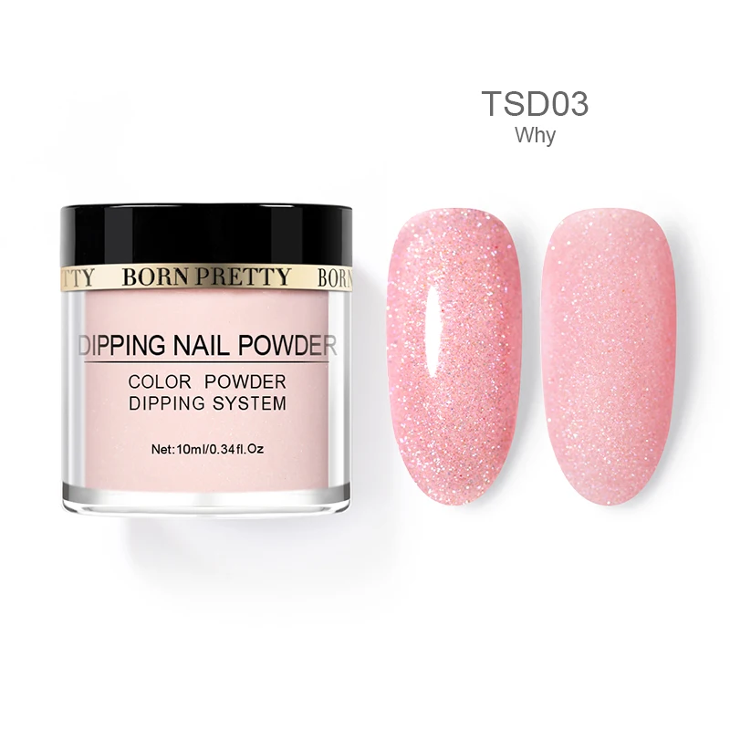 BORN PRETTY 10 ml Starlit Dipping Nail Powder Glittery Natural Dry Translucent Powder Dust Nail Art Decoration DIY Manicuring - Цвет: BP-TSD03-10ML