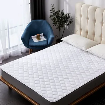 

Mattress Pad Cover Protective Fitted Sheet Mattress Cover Stretch up for Home Hotel LBShipping