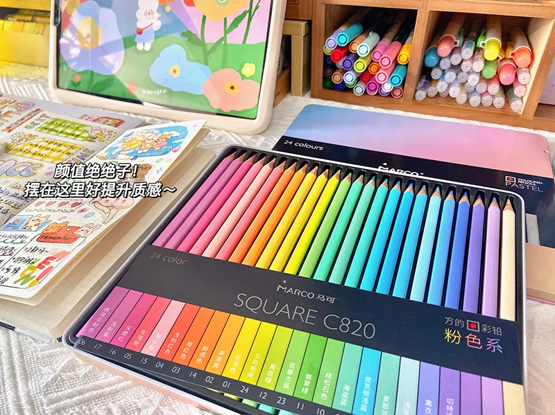 KALOUR-Crayons de couleur pastel de qualité supérieure pour le dessin,  l'esquisse, le coloriage et l'ombrage, fournitures d'art pour adultes et  enfants, stylos de couleurs Artis, 50 pièces - AliExpress