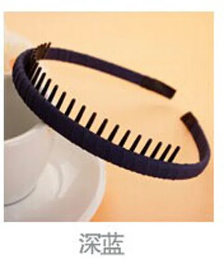 New Style Korean-style Toothed Hair Bands Practical Women's Fabric Anti-slip Fine Headband South Korea Genuine Product Headdress