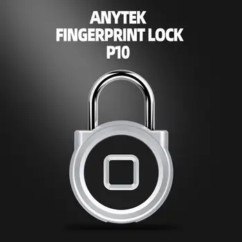 

P10 USB Rechargeable Waterproof Fingerprint Lock Smart Anti-theft Suitcase Bags Multi-purpose Fingerprint Padlock