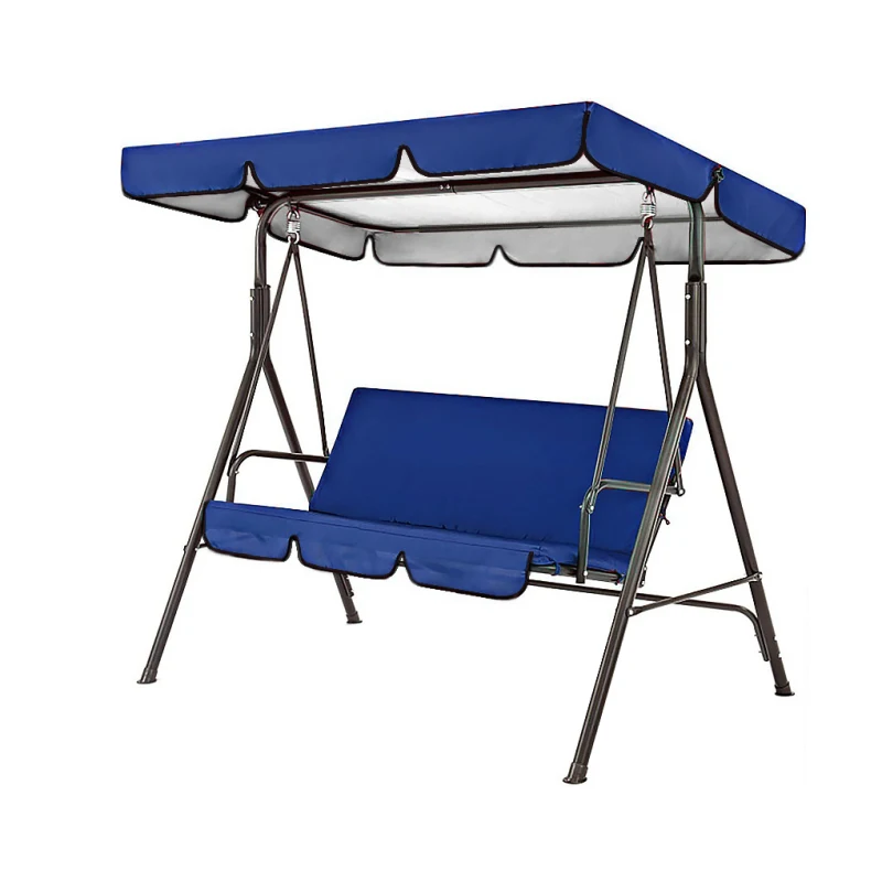 Swing Chair Cover Outdoor Garden Patio Swing Chair Seat and Top Cover Sunshade Canopy