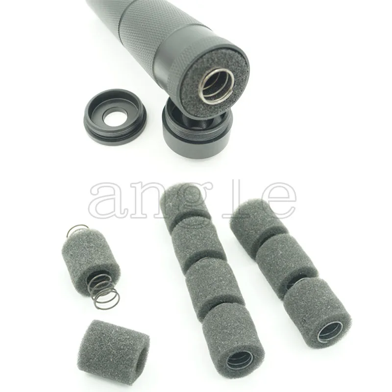 Silencer Spring Sponge M4 M16 Set 50mm 100mm 150mm Length Airsoft Rifle Suppressor Adapter | Спорт и развлечения