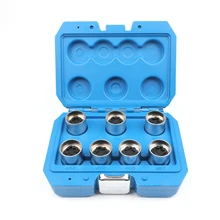 

7 Piece Anti Theft Screw Set For Car Tires Removal Installation Sleeve Wheel Lock Nut Key Tool Set For Opel Vauxhall