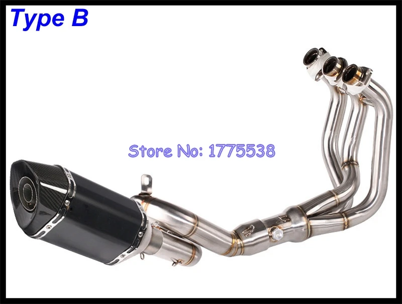 MT09 FZ09 мотоциклетный глушитель без шнуровки полная система для Yamaha MT 09 FZ 09- XSR900- Escape Moto Exhasut