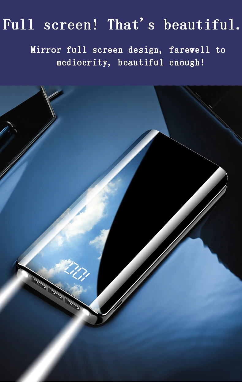Xiao mi power Bank 30000 мАч портативное зарядное устройство 30000 мАч USB PoverBank Внешнее зарядное устройство для iPhone Xiaomi mi 9 8
