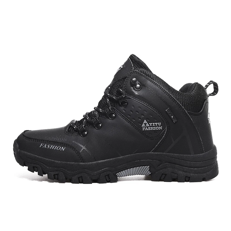 

Men Waterproof Hiking Shoes Tactical Combat Army Boots Plus Velvet Outdoor Climbing Keep Warm Shoes Non-slip Sneakers for Men