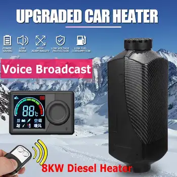 

Car Heater 12V 1 to 8KW Adjustable lVoice broadcast Air Diesels Fuel Heater 10L tank for RV Car Truck Motor Home Boat Bus