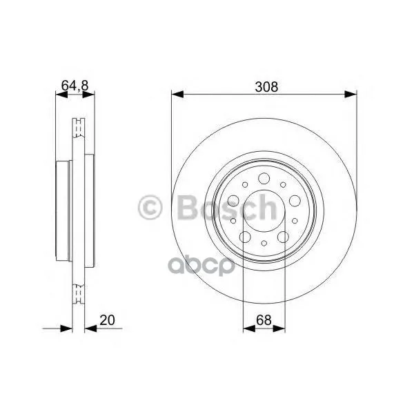 Диск Тормозной Volvo: Xc 90 02- Bosch арт. 0986479320
