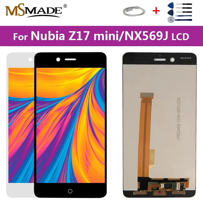 

AAA Quality 5.2" For ZTE Nubia Z17 Mini NX569J NX569H LCD Screen Display Touch Digitizer For Z17 Mini Display Replacement Parts