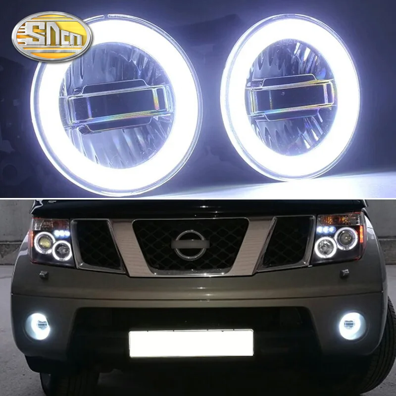  SNCN 3-IN-1 Functions Auto LED Angel Eyes Daytime Running Light Car Projector Fog Lamp For Nissan P - 32773964964