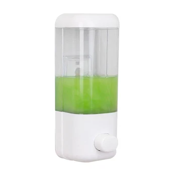 

500ml Liquid Soap Dispenser Wall Mount Cleaning Liquid Dispenser Container Manual Press Soap Organizer Kitchen Cleaner Tool